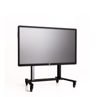 ergoxs-ergoframe-fuse-doppelsaeulen-rollgestell-frontseitenansicht-fum5220bk-niedrig-mit-bildschirm