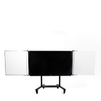 ergoxs-slimline-compact-wall-doppelsaeulen-wand-boden-lift-vorderansicht-cw2232b-niedrig-whiteboardrahmen-touch-wbf65-wbf75-wbf86