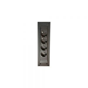 Steckdose mit Platz für 4 Stecker zum Platzieren in einem Rahmen