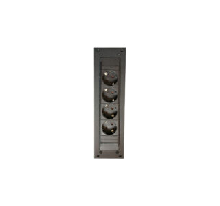 Steckdose mit Platz für 4 Stecker zum Platzieren in einem Rahmen